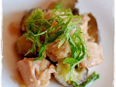 ささみとなすのみぞれ煮